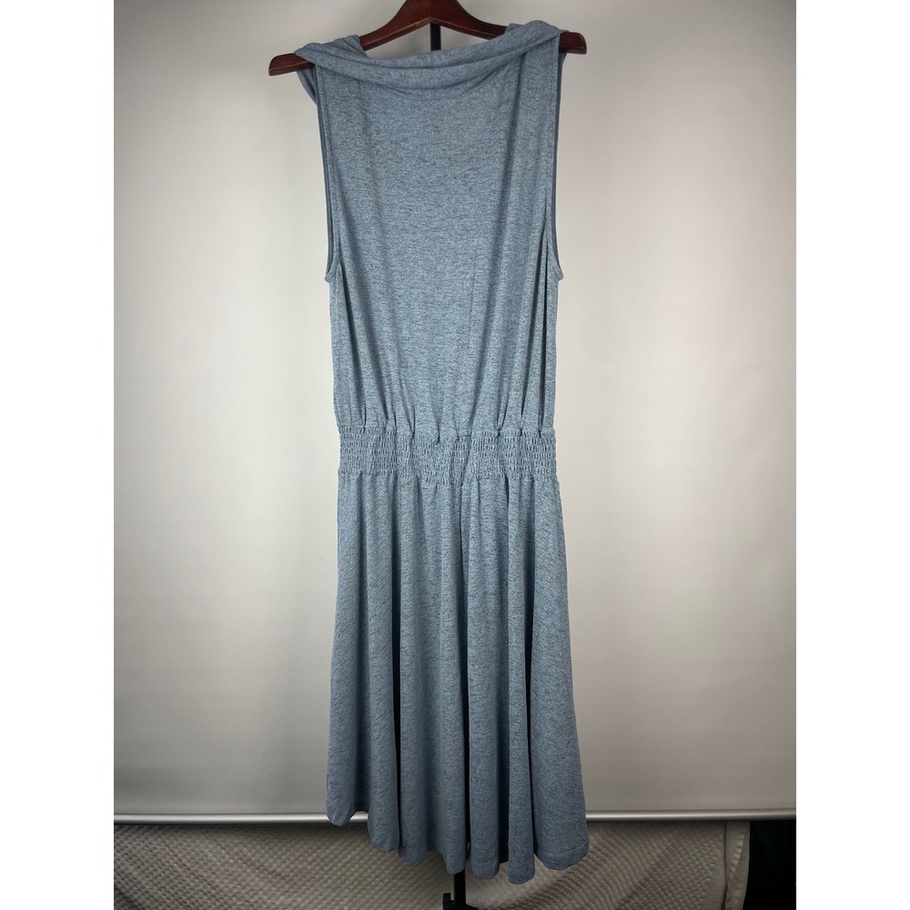 Soft Surroundings Women's Sleeveless Cowl Neck Midi Dress XL Blue Heathered - Picture 6 of 6